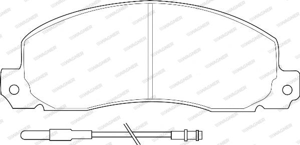 Wagner WBP20926A - Brake Pad Set, disc brake autospares.lv