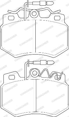 Wagner WBP20923A - Brake Pad Set, disc brake autospares.lv