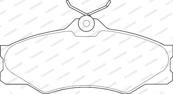 Wagner WBP20979A - Brake Pad Set, disc brake autospares.lv