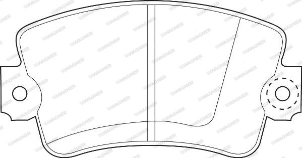 Wagner WBP20488A - Brake Pad Set, disc brake autospares.lv