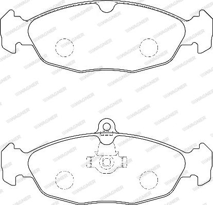 Wagner WBP20547B - Brake Pad Set, disc brake autospares.lv