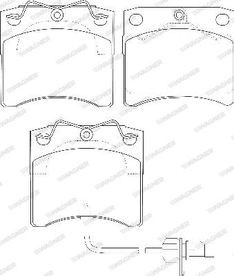 Wagner WBP20651A - Brake Pad Set, disc brake autospares.lv