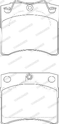 Wagner WBP20652A - Brake Pad Set, disc brake autospares.lv