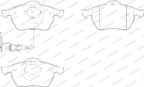 Wagner WBP20676C - Brake Pad Set, disc brake autospares.lv