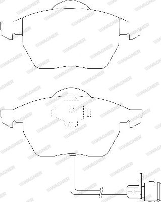 Wonder 201050135 - Brake Pad Set, disc brake autospares.lv