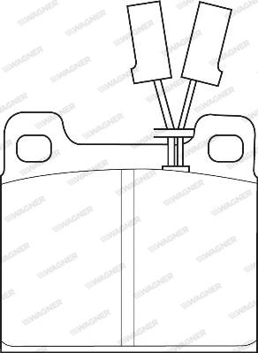 Wagner WBP20034B - Brake Pad Set, disc brake autospares.lv