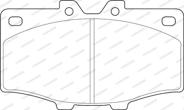 Wagner WBP20852A - Brake Pad Set, disc brake autospares.lv