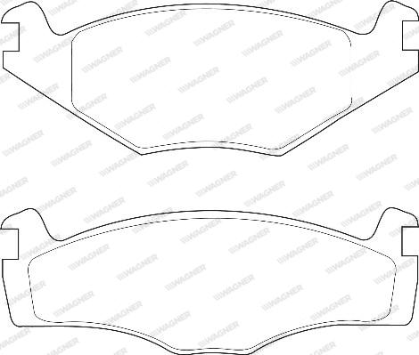 Wagner WBP20887A - Brake Pad Set, disc brake autospares.lv