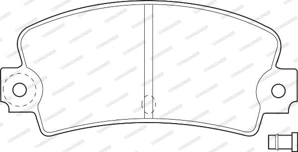 Wagner WBP20336A - Brake Pad Set, disc brake autospares.lv