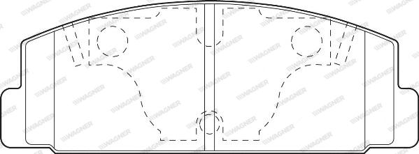 Wagner WBP20328A - Brake Pad Set, disc brake autospares.lv