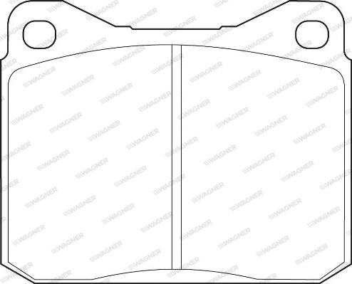 Wagner WBP20280A - Brake Pad Set, disc brake autospares.lv