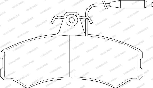 Wagner WBP20741A - Brake Pad Set, disc brake autospares.lv