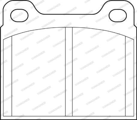 Wagner WBP20755A - Brake Pad Set, disc brake autospares.lv