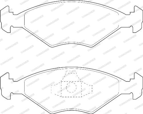 Wagner WBP21962A - Brake Pad Set, disc brake autospares.lv