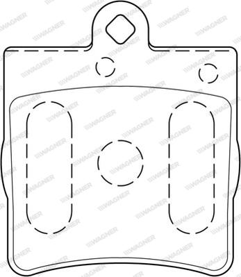 Wagner WBP21919A - Brake Pad Set, disc brake autospares.lv