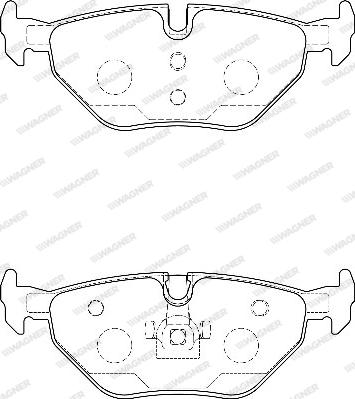 Wagner WBP21934B - Brake Pad Set, disc brake autospares.lv