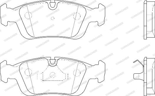 Wagner WBP21925A - Brake Pad Set, disc brake autospares.lv