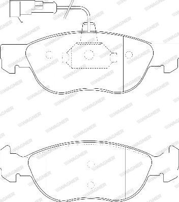 Wagner WBP21927C - Brake Pad Set, disc brake autospares.lv