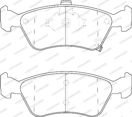 Wagner WBP21975A - Brake Pad Set, disc brake autospares.lv