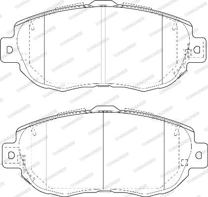 Wagner WBP21490A - Brake Pad Set, disc brake autospares.lv