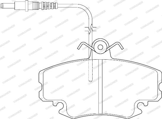 Wagner WBP21460A - Brake Pad Set, disc brake autospares.lv