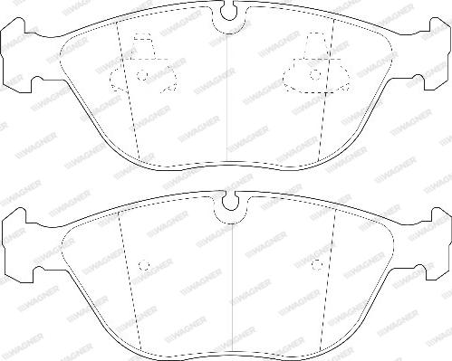 Wagner WBP21484A - Brake Pad Set, disc brake autospares.lv