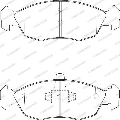 Wagner WBP21430A - Brake Pad Set, disc brake autospares.lv