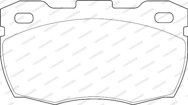 Wagner WBP21519A - Brake Pad Set, disc brake autospares.lv