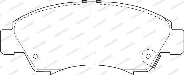 Wagner WBP21697A - Brake Pad Set, disc brake autospares.lv