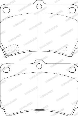 Wagner WBP21654A - Brake Pad Set, disc brake autospares.lv