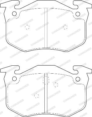 Wagner WBP21600A - Brake Pad Set, disc brake autospares.lv