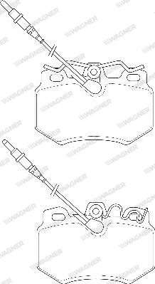 Wagner WBP21614A - Brake Pad Set, disc brake autospares.lv