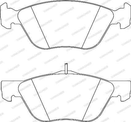 Wagner WBP21637A - Brake Pad Set, disc brake autospares.lv