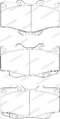 Wagner WBP21679A - Brake Pad Set, disc brake autospares.lv