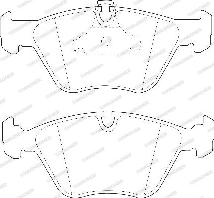 Wagner WBP21676A - Brake Pad Set, disc brake autospares.lv