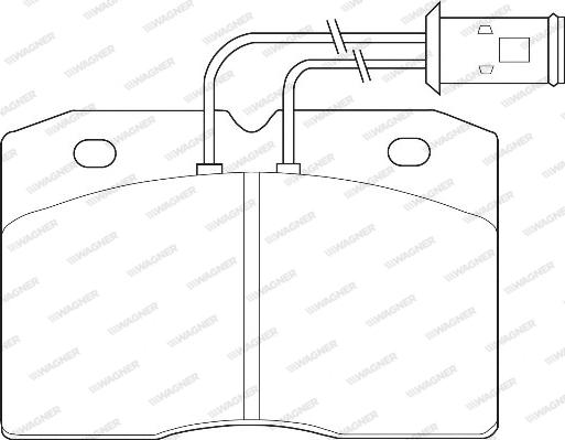 Wagner WBP21048A - Brake Pad Set, disc brake autospares.lv