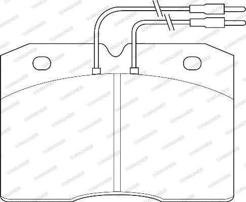 Wagner WBP21048B - Brake Pad Set, disc brake autospares.lv