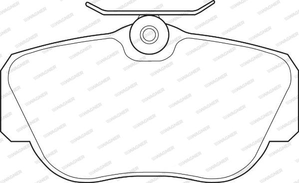 Wagner WBP21055A - Brake Pad Set, disc brake autospares.lv