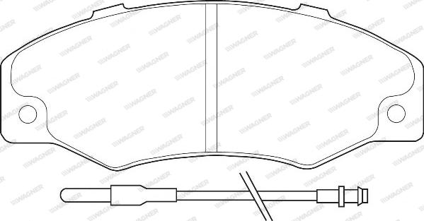 Wagner WBP21016A - Brake Pad Set, disc brake autospares.lv