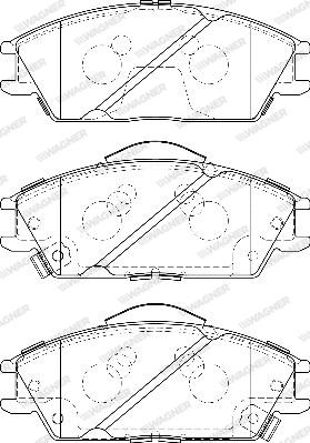 Wagner WBP21012B - Brake Pad Set, disc brake autospares.lv