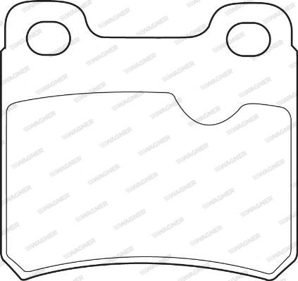 Wagner WBP21140A - Brake Pad Set, disc brake autospares.lv