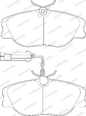 Wagner WBP21147A - Brake Pad Set, disc brake autospares.lv