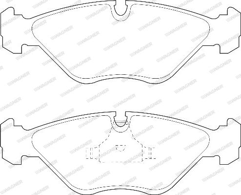 Wagner WBP21154A - Brake Pad Set, disc brake autospares.lv