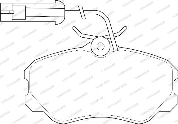 Wagner WBP21185A - Brake Pad Set, disc brake autospares.lv