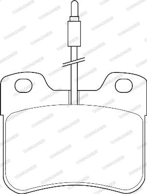 Wagner WBP21179A - Brake Pad Set, disc brake autospares.lv