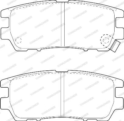 Wagner WBP21840A - Brake Pad Set, disc brake autospares.lv