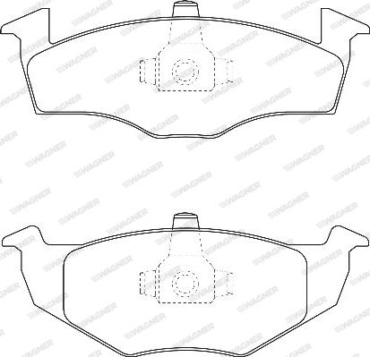 Wagner WBP21866B - Brake Pad Set, disc brake autospares.lv