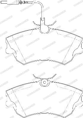 Wagner WBP21888A - Brake Pad Set, disc brake autospares.lv