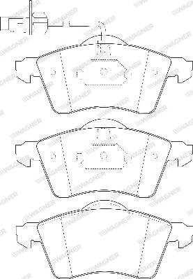 Wagner WBP21883A - Brake Pad Set, disc brake autospares.lv