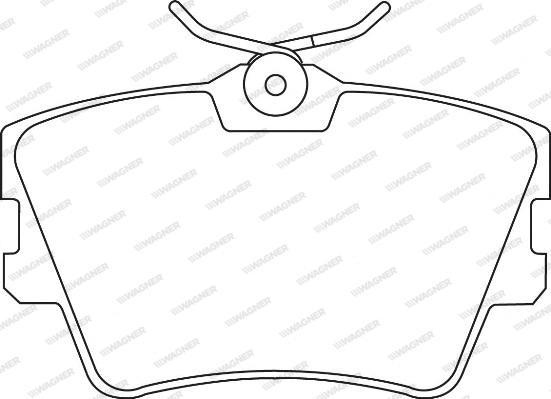 Wagner WBP21882A - Brake Pad Set, disc brake autospares.lv